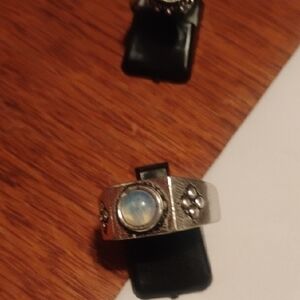 Silver Ring with Blue Stone